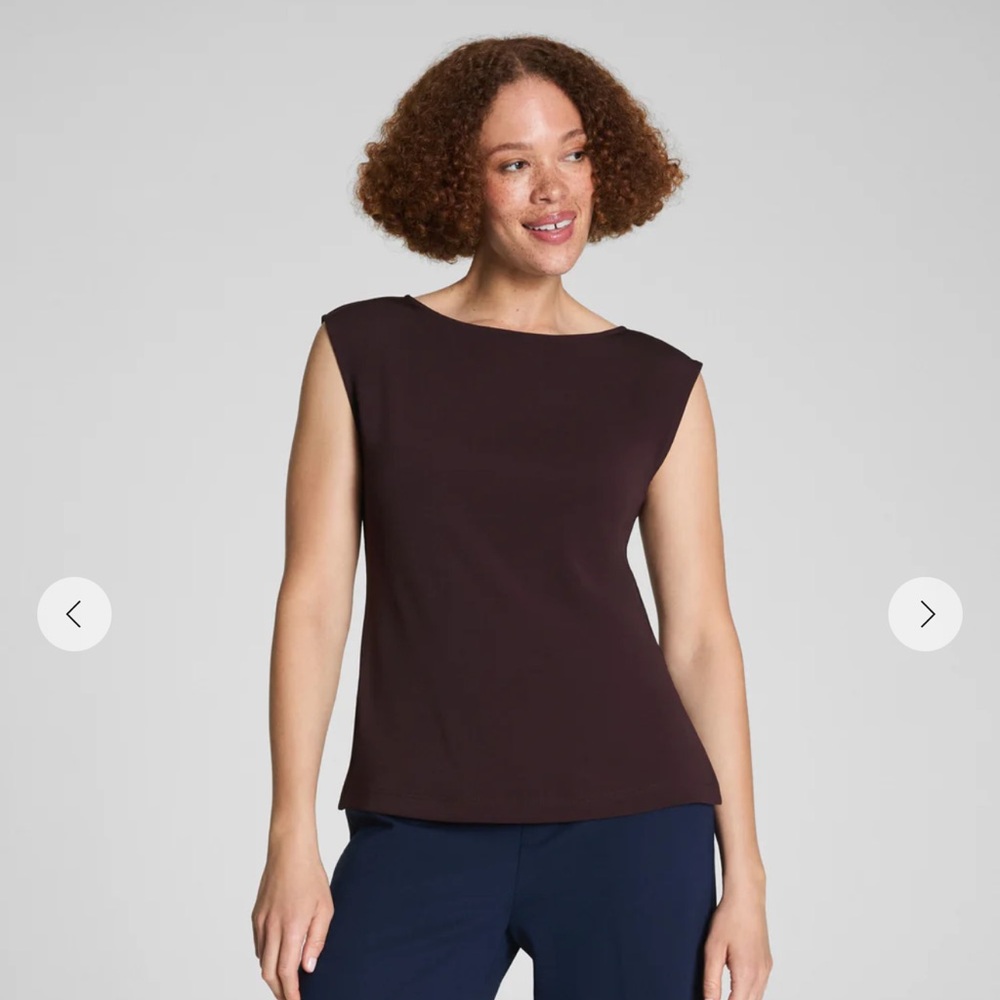 SPANX Women's Dark Brown Tank Top